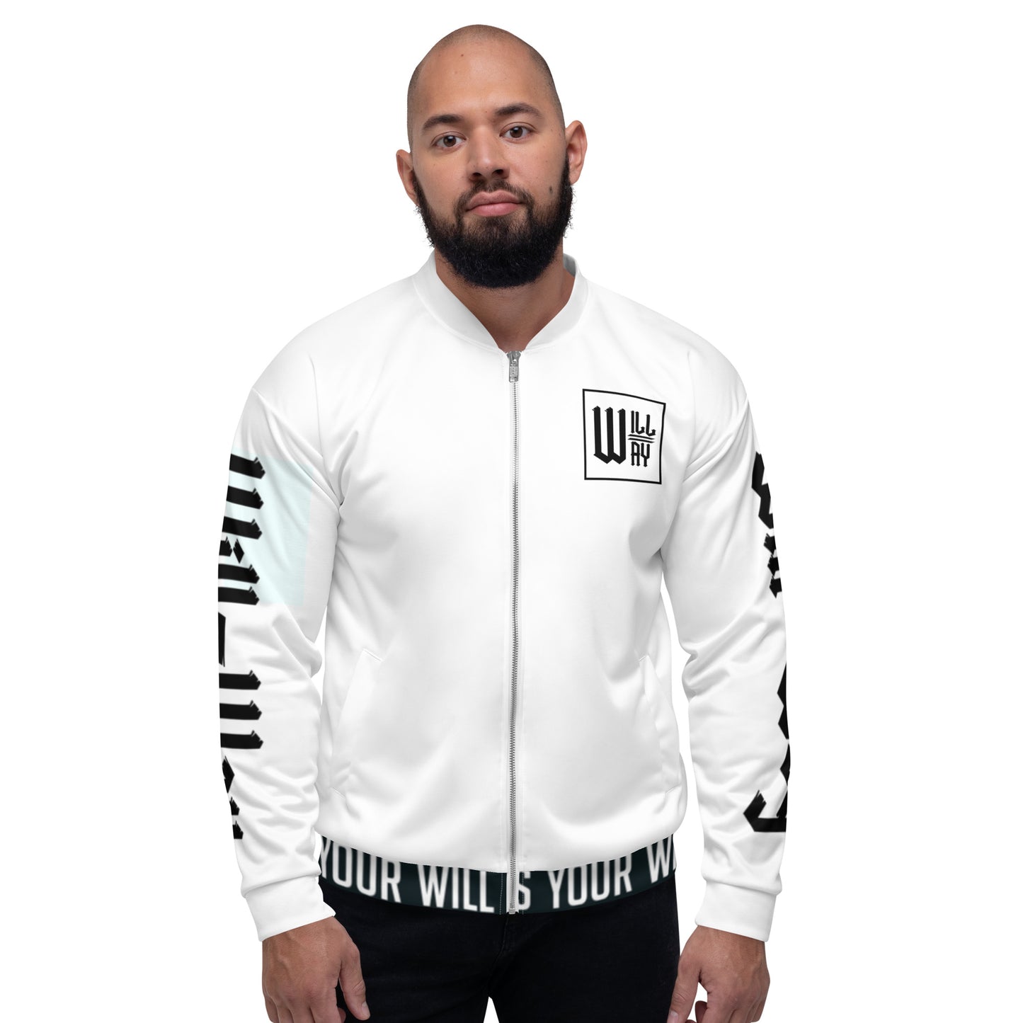 Will=Way White Bomber Jacket