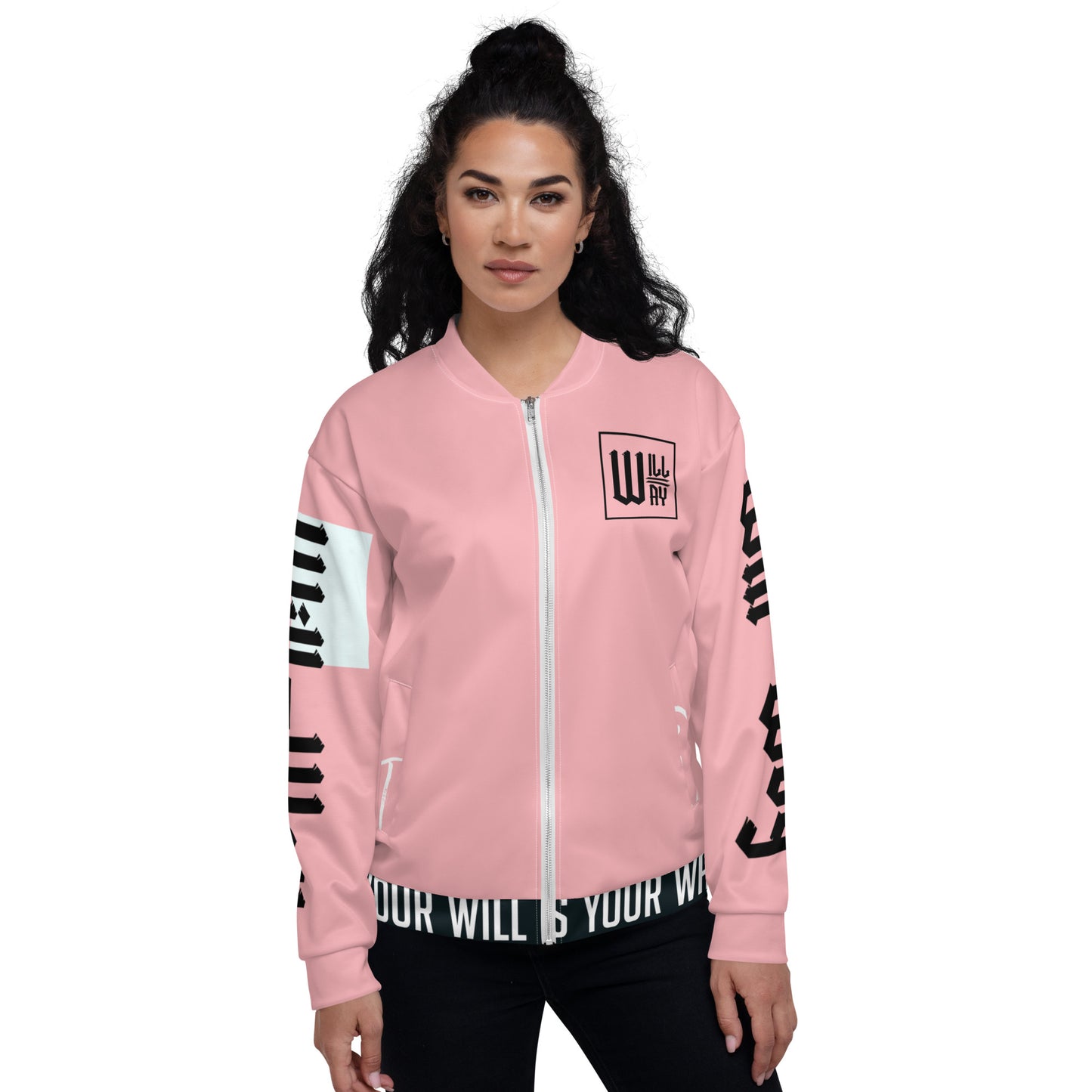 Will=Way Pink Bomber Jacket