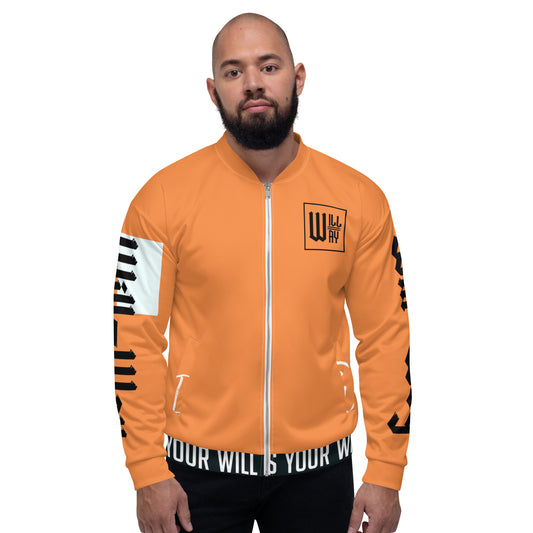 Will=Way Orange Bomber Jacket