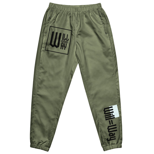 WILL=WAY "BOX' TRACK PANTS GREEN